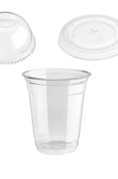 Vasos PET 32 Oz con tapa domo o plana – Pack de 300 | Ideales para Bebidas Frias